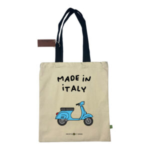 Shopper bag “ Blu Scooter - Made in Italy”
