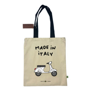 Shopper bag “ White Scooter- Made in Italy”